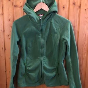 The North Face Green Full Zip Lightweight Fleece